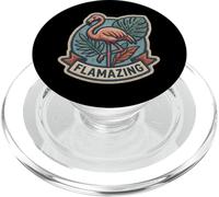 Flamazing Flamingo Wordplay Bird Lover Ornithologue Pun Fan PopSockets PopGrip pour MagSafe