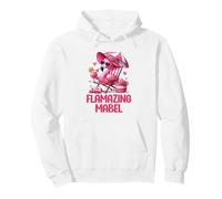 Flamazing Mabel Pink Flamingo Tropical Beach Trip Femme Sweat à Capuche
