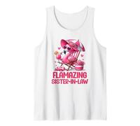 Flamazing Sister-in-Law Flamant Rose Tropical Beach Trip Débardeur