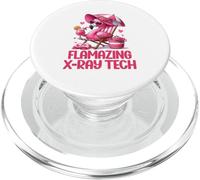Flamazing X-Ray Tech Rose Flamant Rose Tropical Beach Trip PopSockets PopGrip pour MagSafe