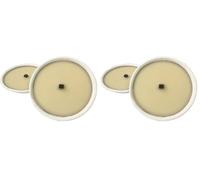 Flambeau en terre cuite blanche Ø 17 cm - Durée 7,5 Heures - Cire ivoire élégante | Cereria Di Giorgio - Idéal pour les événements en plein air, jardins et terrasses (Lot de 2)
