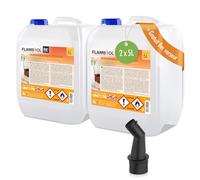 FLAMBIOL® 2 x 5 L Bioéthanol 96,6% Premium pour Cheminée, Feu de Table à l'éthanol