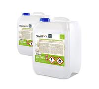 FLAMBIOL® Bioéthanol Premium en Gel (2 x 5 L) - Combustible Longue Durée, Idéal pour Cheminées d'Intérieur et d'Extérieur