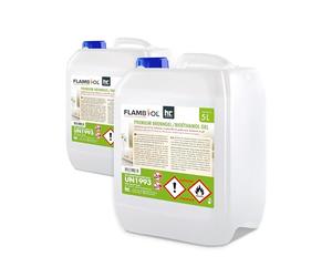Flambiol Bioéthanol Premium en Gel (2 x 5 L) - Longue Durée - Efficace