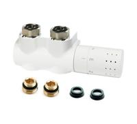 Flamco Flamco Bloc robinet AutoSar ThermodDesign E re m Tête TH + plaque, blanc Quantité:10
