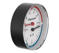 Flamco Flamco Manomètre Ax., avec vanne d'arrêt, 120 °C, 0-4 bar Quantité:1
