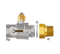 Flamco Flamco Robinet à boisseau sphérique à capuchon Rp 1 1/4, DN 32 pour Flamcomat FG Quantité:1
