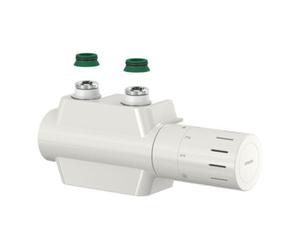 Flamco Flamco Robinetterie à tube unique VARIODESIGN blanc, avec tête thermostatique et cache Quantité:1