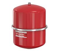 Flamco Flexcon Premium 25 Litres 1,5/3 Bar Vase d'Expansion à Membrane Fixe pour Installations en Circuit Fermé et de Chauffage de Climatisation et de Réfrigération, Rouge, Garantie de 15 ans 16924