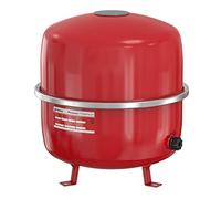 Flamco Flexcon Premium 35 Litres 2,5/6 Bar Vase d'Expansion à Membrane, vase d'expansion chaudière Fixe pour Installations en Circuit Fermé - Rouge