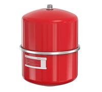 Flamco Flexcon Premium Vase d'expansion à membrane fixe 18 litres 1/3 bar pour installations en circuit fermé et chauffage, climatisation et réfrigération, rouge, garantie 15 ans 16917