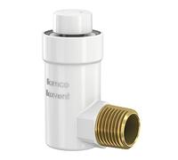 Flamco Flexvent H 1/2'' Purgeur d'Air Automatique en Laiton - Séparateur Air Automatique Aoudé Couleur Blanc - 27711