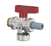 Flamco Robinet à tournant sphérique KFE Passage G1/2a PN16 MS vern. m. Raccord d