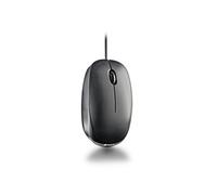 NGS Flame-C | Souris Optique Filaire, Connexion USB, 100 dpi, Installation Plug and Play, ambidextre, Molette de défilement + 2 Boutons, Lignes ergonomiques, Couleur Noire