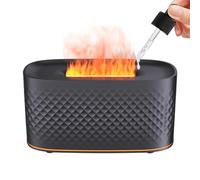 Flame Diffuser Humidifier - 7-Color LED Fire Effect Essential Oil Diffuser | 160ml Desktop Aromatherapy Decor for Home, Office, Spa, and Yoga Studio