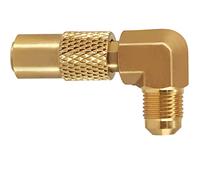 Flame King Adaptateur coudé au Propane avec évasement mâle 3/8" pour Plaque de Cuisson Blackstone de 43,2 cm ou 55,9 cm
