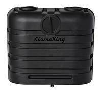 Flame King Double Couvercle en Plastique Robuste pour réservoir de Propane LP de 13,6 kg pour Camping-Car, remorque de Voyage, Camping-Car - Noir