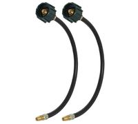 Flame King E18INPT-X2 - Lot de 2 connecteurs de tuyau à queue de cochon, évasement inversé mâle de 6,35 mm pour camping-car, fourgonnette ou remorque, réservoir de propane, régulateurs de changement