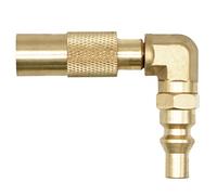 Flame King FK-GRD-ELB-QC Adaptateur coudé à connexion rapide pour grille Blackstone de 43,2 cm ou 55,9 cm, laiton