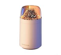 Flame Mountain Humidificateur USB, diffuseur d'aromathérapie de 300 ml, sortie de brume de 35 ml/h, purificateur d'air silencieux < 25 dB pour la maison, le bureau, la chambre à coucher (blanc)