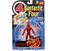 Universo Marvel Hasbro Marvel Legends Series Retro, figurine de collection Fantastic Four The Human Torch de 15 cm avec 4 accessoires