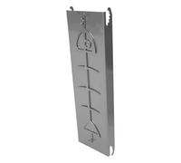 Flame Salmon Holder, Stainless Steel Cedar Plank, 180 Degree Reversible Fish Grill Board, 20.47x6.3x1.57 Inches Durable Bbq Cookware for Backyard, Kitchen, Outdoor, Cooking, Camping Party Use