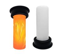 Flame Solar Lights Outdoor - 2 Pieces Weatherproof Automatic Lamp, Solar Light Replacement | For Patio Path Lawn Driveway Backyard Porch Courtyard Pool Landscape Sidewalk Ground