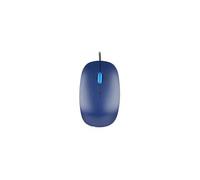 Flame - Souris - droitiers et gauchers - optique - 3 boutons - filaire - USB - bleu