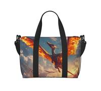 Flame Wyvern Sac de gym à bandoulière pour voyage d'affaires