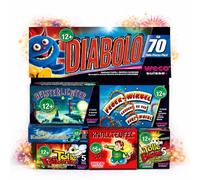 FLAME X BURN Set Fête du Nouvel an 2026 avec Feux d’Artifice Jeunesse Cat. F1 - pour Adolescents & Enfants (Diabolo)