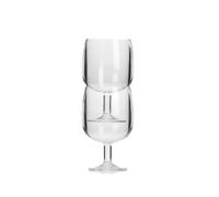 Flamefield Gobelet à vin empilable 260 ml, élégant, peu encombrant, incassable, passe au lave-vaisselle, idéal pour une utilisation en intérieur et en extérieur, compact et polyvalent pour