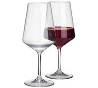 Flamefield Unisexe Savoie Verres à vin (Lot de 2), Transparente, Grande