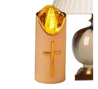 Flameless LED Candles - Battery-Operated Reusable Animal Memorial Grave Lights, Electric Lamp with Realistic Flickering Flame, Church Sanctuary Decor, Garden Path Yard Sign for Cemetery