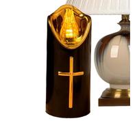 Flameless LED Candles - Battery-Operated Reusable Animal Memorial Grave Lights, Electric Lamp with Realistic Flickering Flame, Church Sanctuary Decor, Garden Path Yard Sign for Cemetery