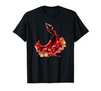 Flamenco Dance is My Passion Aquarelle T-Shirt Graphique avec Valeur