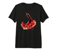 Flamenco Dance is My Passion Aquarelle T-Shirt Haut de Gamme
