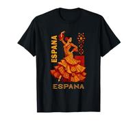 Flamenco Espagne Danse Andalousie Art Hommes Femmes T-Shirt