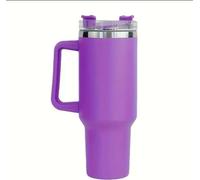 Flamenco Mystique Grande bouteille thermos spacieuse avec support et paille 1L, violet CUP11