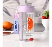Flamenco Mystique Láhev na vodu s košíčkem a brčkem 600 ml Simple BD32FIO
