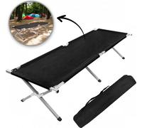 Flamenco Mystique Lit de camping pliant avec housse AR04CZ, 190 x 62 cm, idéal pour le camping et les activités de plein air
