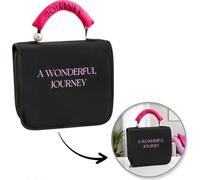 Flamenco Mystique Noir élégant sac à cosmétiques pliable avec poignée KS153CZ