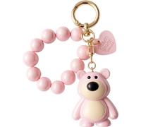 Flamenco Mystique Porte-clés nounours en perles rose BRL366R