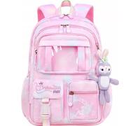 Flamenco Mystique RAINBOW sac à dos scolaire universel avec poches et mascotte PL159R pour enfants avec motif arc-en-ciel