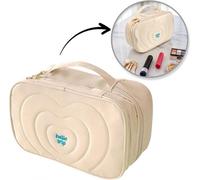 Flamenco Mystique Sac à cosmétiques matelassé pour femmes avec poignée 24 x 9 x 15 cm KS132K