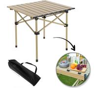 Flamenco Mystique Table pique-nique pliante 53 x 51 cm beige SC10JBR pour les activités de plein air
