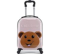Flamenco Mystique Valise cabine rose bébé avec ourson WP05