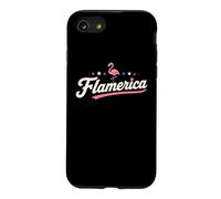 Flamerica Independence Day Flamingo Stars 4 Juillet Floride Coque pour iPhone SE (2020) / 7/8