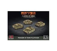 Flames of War: Allemand de fin de guerre : Panzer III Tank Platoon (x4 Plastique)