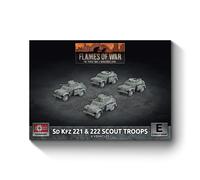 Flames of Wars : GBX201 Sd Kfz 222/221 Scout Troop (x4 plastiques)