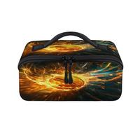 Flames Trousse de maquillage portable étanche pour le sport, le basket-ball, les voyages, les articles de toilette, les cosmétiques et les voyages pour homme et femme